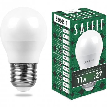 Лампа светодиодная FERON SAFFIT SBG4511 Шарик E27 11W 6400K 55141 Лампа светодиодная FERON SAFFIT SBG4511 Шарик E27 11W 6400K 55141