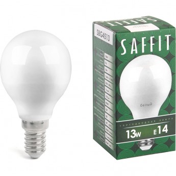 Лампа светодиодная FERON SAFFIT SBG4513 Шарик E14 13W 4000K 55158 Лампа светодиодная FERON SAFFIT SBG4513 Шарик E14 13W 4000K 55158
