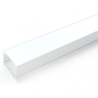 Профиль алюминиевый накладной "Линии света", белый, FERON CAB257