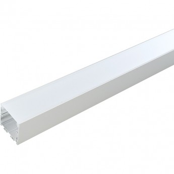 Профиль алюминиевый накладной "Линии света" с крепежами, белый, FERON CAB256