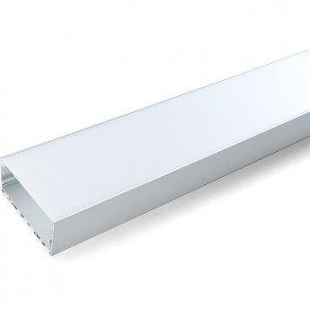 Профиль алюминиевый накладной "Линии света", серебро, FERON CAB258