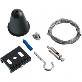 Соединитель для трековых трехфазных светильников (комплект подвесов для шинопровода) FERON ,длина 150см,черный,PRO-0448/PRO-0448-1.5-2-RUS Артикул 41099 Соединитель для трековых трехфазных светильников (комплект подвесов для шинопровода) FERON ,длина 150см,черный,PRO-0448/PRO-0448-1.5-2-RUS Артикул 41099