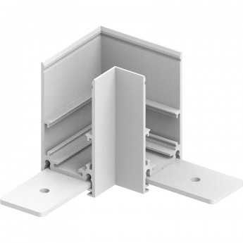 Соединитель угловой для низковольтного накладного шинопровода FERON LD2001 белый Соединитель угловой для низковольтного накладного шинопровода FERON LD2001 белый