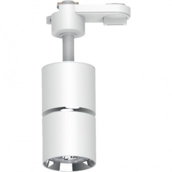 Светильник FERON AL178 трековый однофазный на шинопровод под лампу GU10 белый серебро Светильник FERON AL178 трековый однофазный на шинопровод под лампу GU10 белый серебро