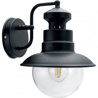 Светильник садово-парковый FERON PL571 на стену вниз 60W 230V E27, черный Светильник садово-парковый FERON PL571 на стену вниз 60W 230V E27, черный