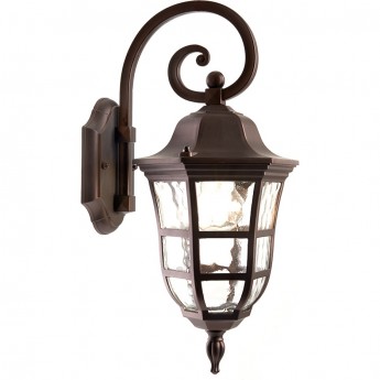 Светильник садово-парковый FERON PL691 на стену вниз 60W 230V E27, коричневый Светильник садово-парковый FERON PL691 на стену вниз 60W 230V E27, коричневый
