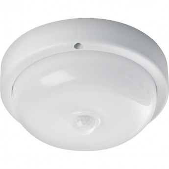 Светильник светодиодный FERON AL3006 пылевлагозащищённый с ИК-датчиком в пластиковом корпусе 8W 4000K 220V IP65 белый Светильник светодиодный FERON AL3006 пылевлагозащищённый с ИК-датчиком в пластиковом корпусе 8W 4000K 220V IP65 белый