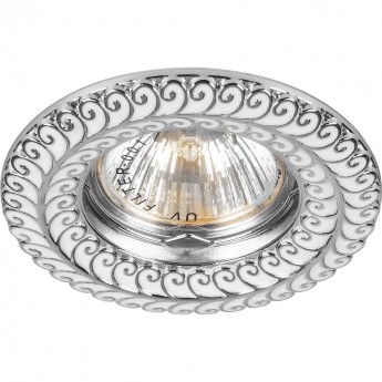 Светильник встраиваемый FERON DL6034 потолочный MR16 G5.3 белый, хром 28952 Светильник встраиваемый FERON DL6034 потолочный MR16 G5.3 белый, хром 28952