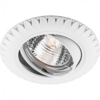 Светильник встраиваемый FERON DL6051 потолочный MR16 G5.3 белый поворотный 28872 Светильник встраиваемый FERON DL6051 потолочный MR16 G5.3 белый поворотный 28872