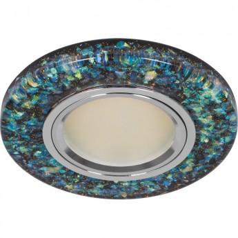 Светильник встраиваемый с белой LED подсветкой FERON 8585-2 потолочный MR16 G5.3 зеленый Светильник встраиваемый с белой LED подсветкой FERON 8585-2 потолочный MR16 G5.3 зеленый