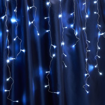 Светодиодная гирлянда FERON CL22 бахрома,статичная, 4,5м*0,7м + 3м 230V синий c питанием от сети, прозрачный шнур Светодиодная гирлянда FERON CL22 бахрома,статичная, 4,5м*0,7м + 3м 230V синий c питанием от сети, прозрачный шнур
