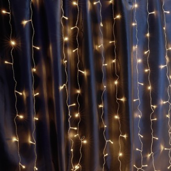 Светодиодная гирлянда FERON CL24 занавес, статичная, 3*3м + 3м 230V 2700К c питанием от сети, прозрачный шнур Светодиодная гирлянда FERON CL24 занавес, статичная, 3*3м + 3м 230V 2700К c питанием от сети, прозрачный шнур